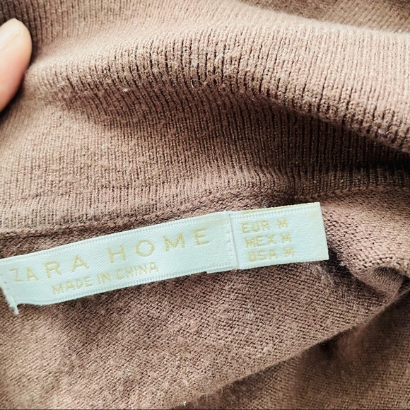 Zara collar brown oversized sweater size medium - Picture 3 of 4